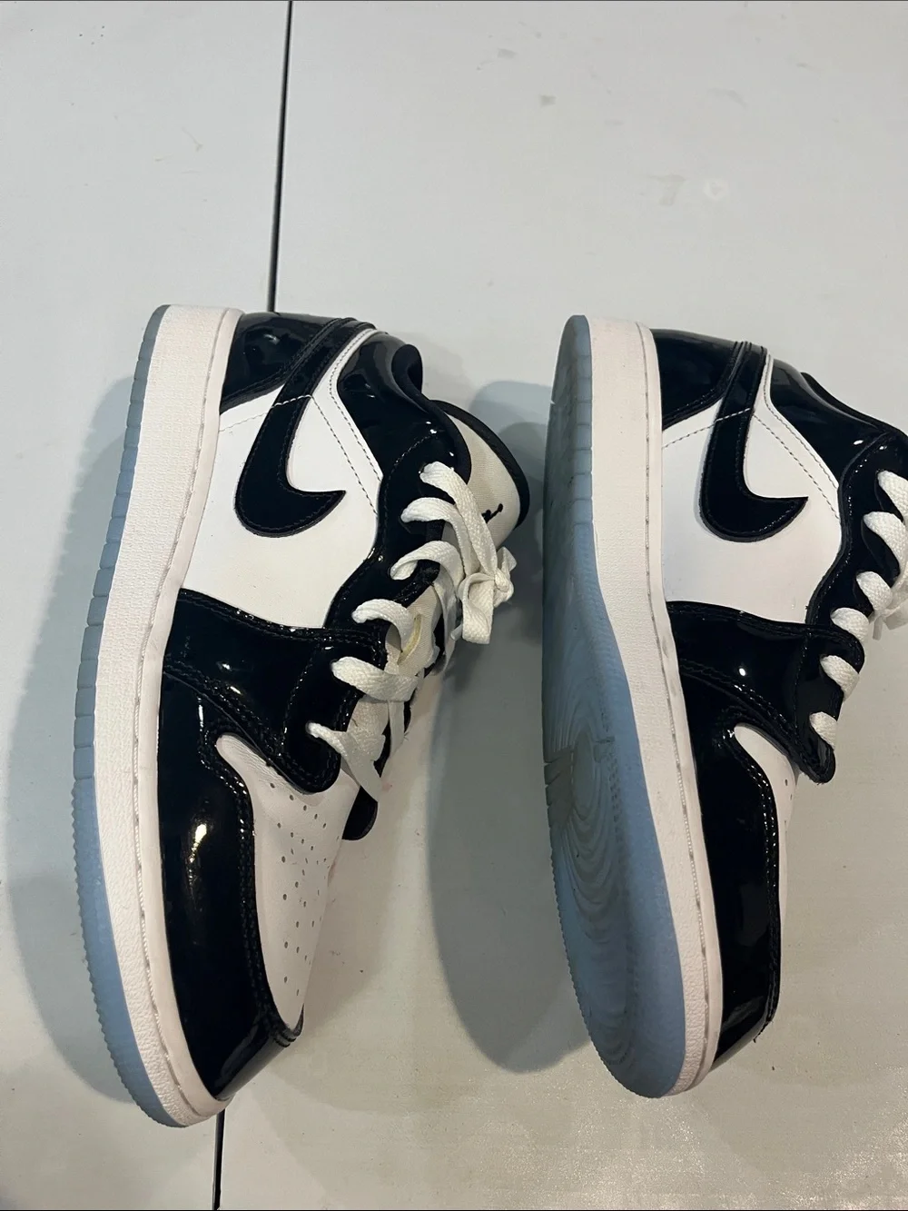 Nike Kids Black and White Low-Top Sneakers